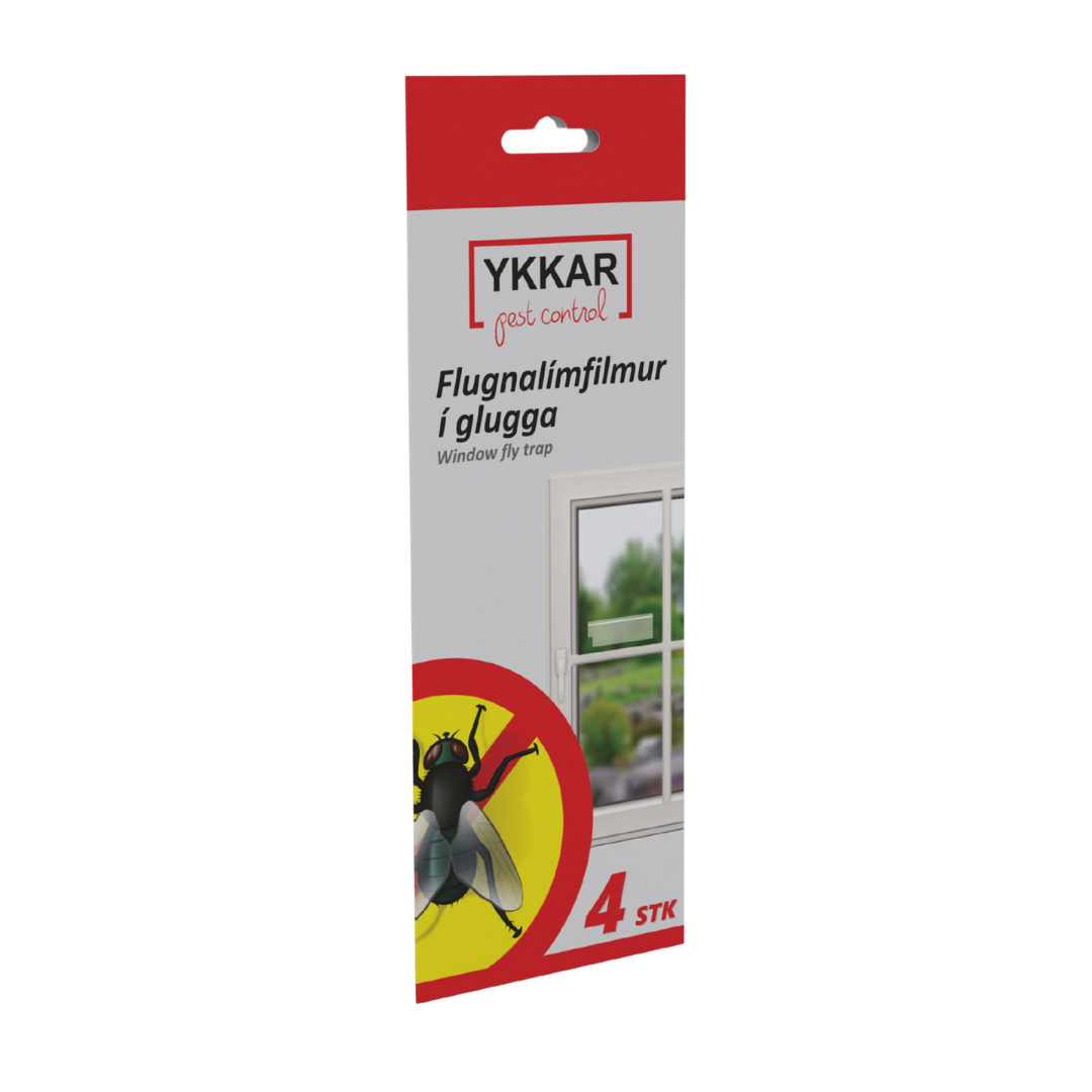 Flugnalímfilmur í glugga